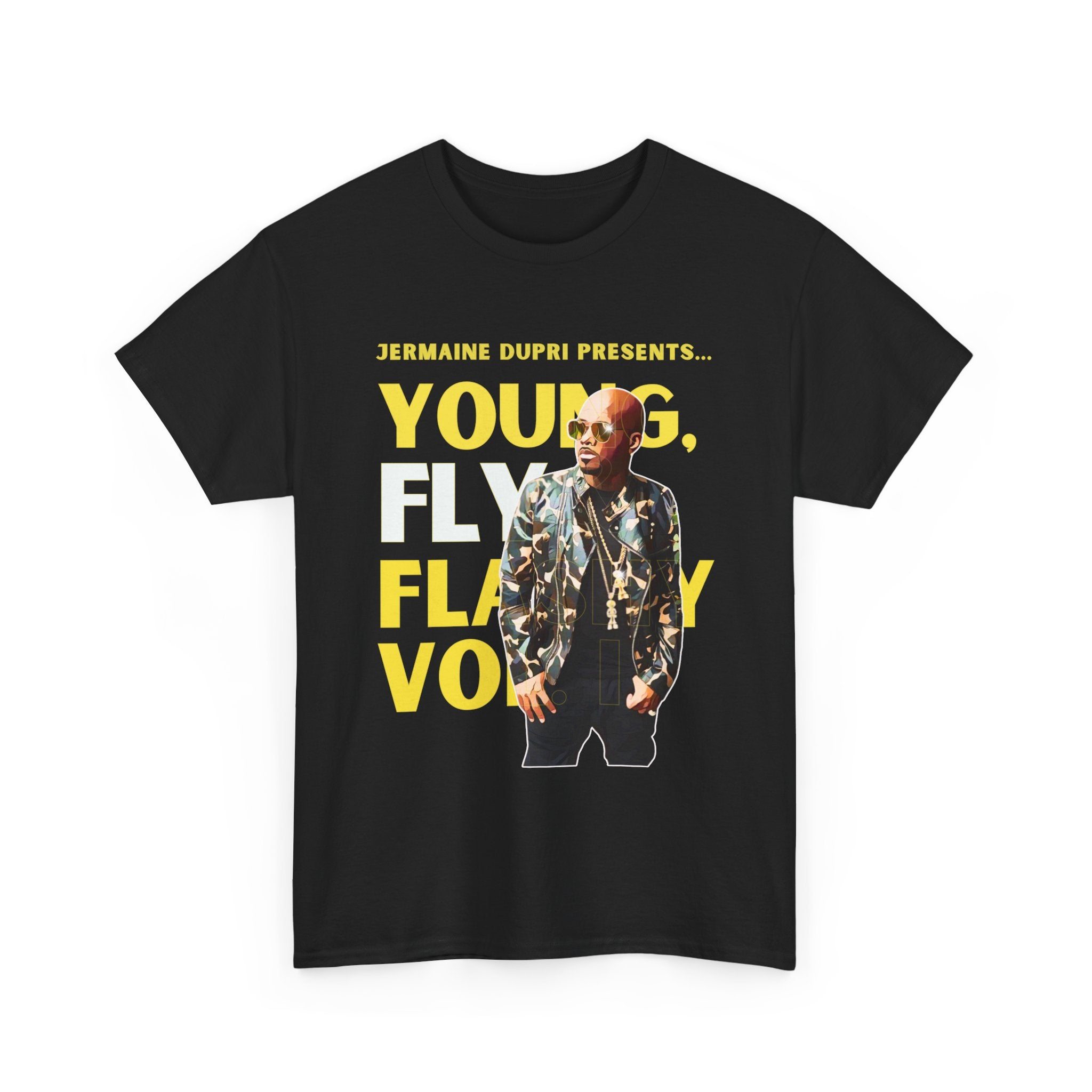 Jermaine Dupri T-Shirt — "Young, Fly Flashy" Album Cover Deisgn Tee