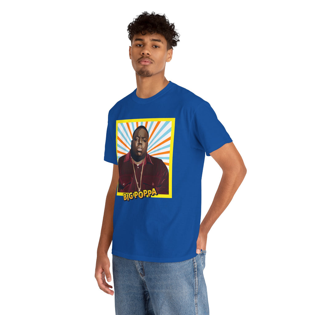 Graphic Tee — "Big Poppa" Retro Portrait T-Shirt