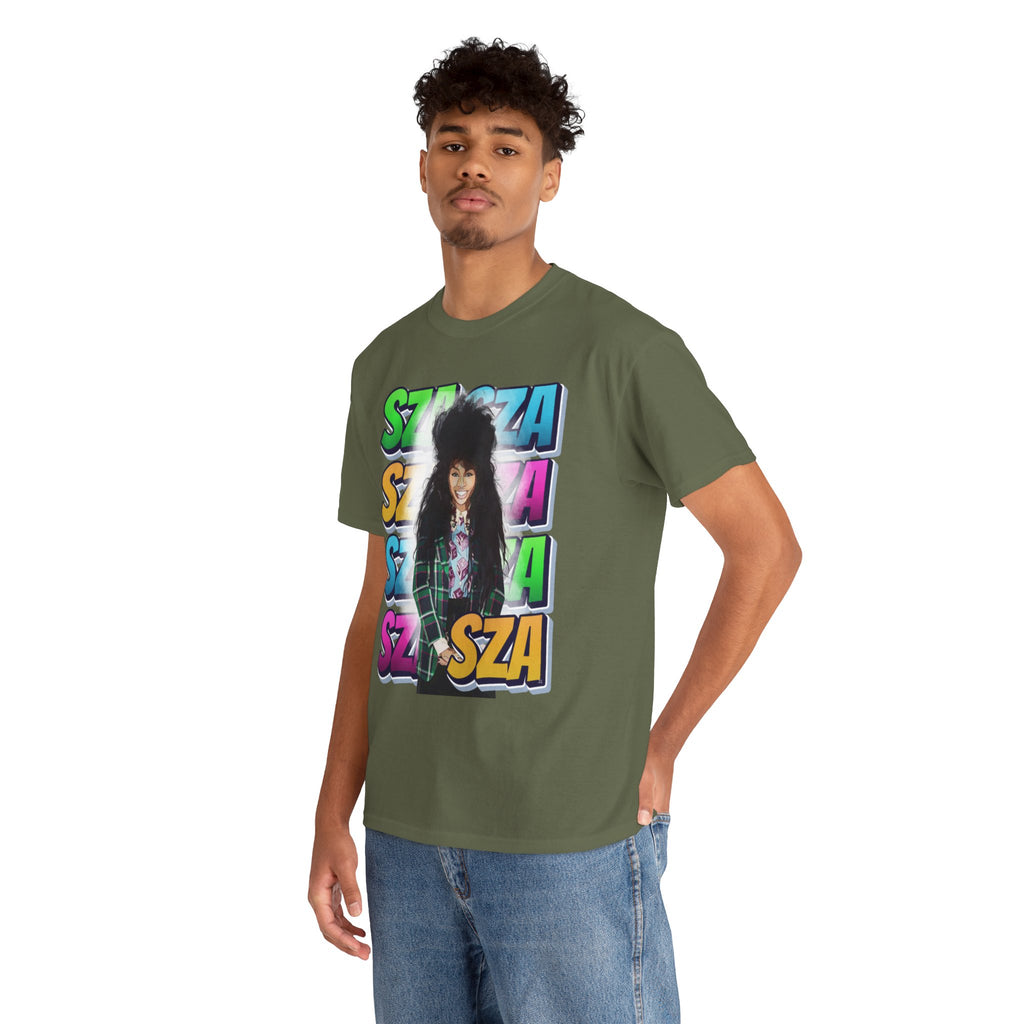 Sza Portrait Graphic Tee — Colorful Retro SZA Fan Shirt