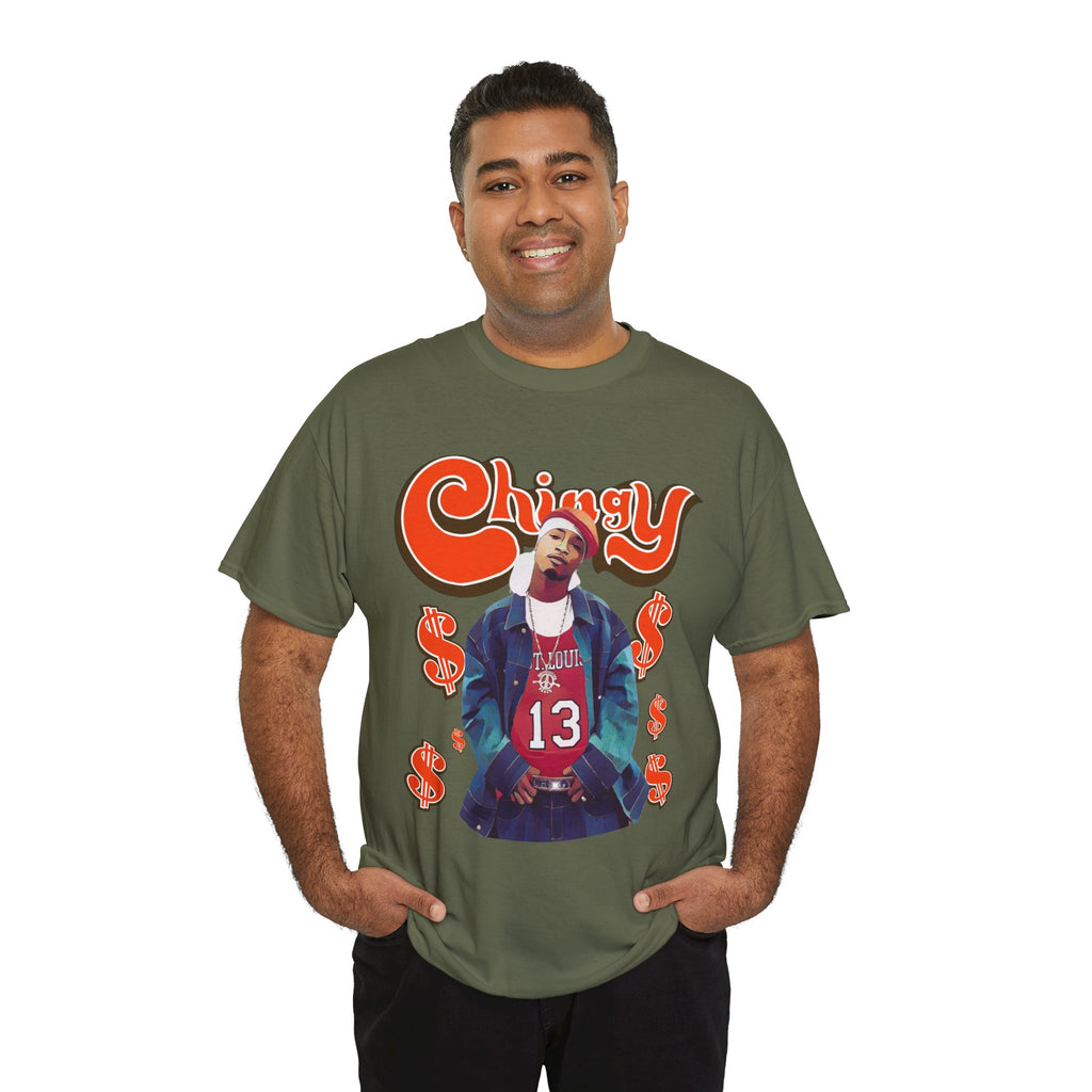 Chingy Retro Rap Tee — "Chingy" Graphic Shirt with Dollar Sign Motif