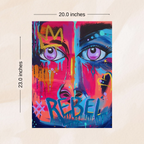 “REBEL” — Bold Contemporary Original Acrylic Painting