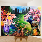 In Another Life - Large hand-painted acrylic artwork.