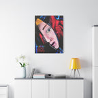 "The Death of Slim Shady" Album Cover Portrait with Acyrlic Paint Print (Stretched 1.25") Matte Canvas Print