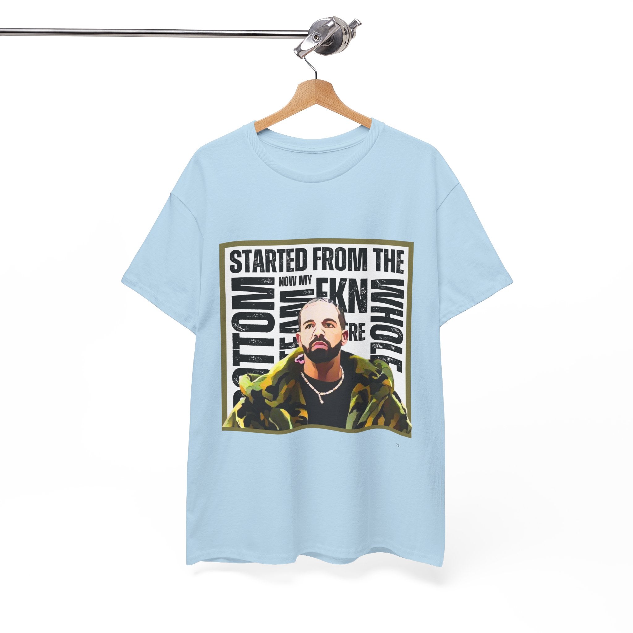 Drake "Started From The Bottom" Graphic Cartoon Tee