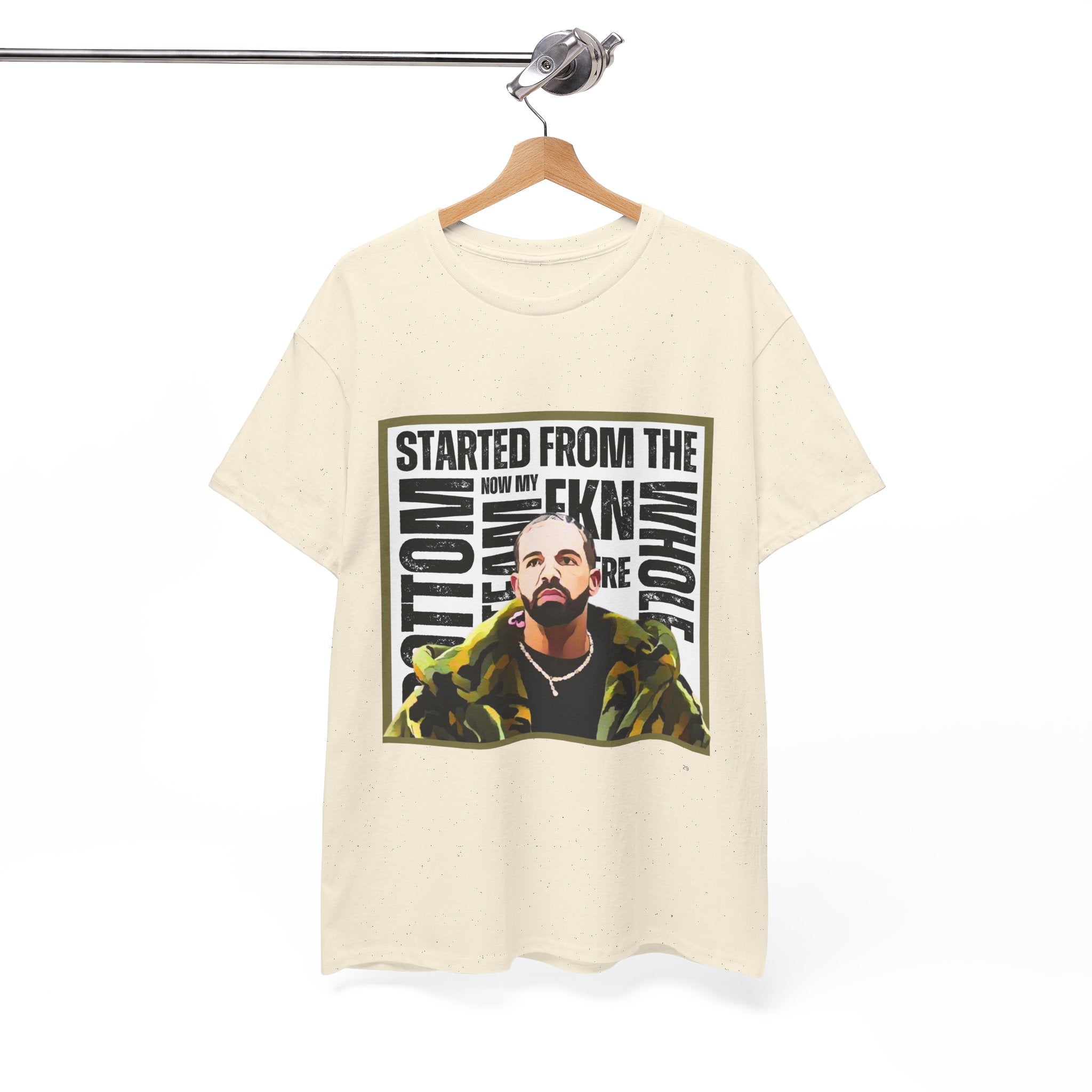 Drake "Started From The Bottom" Graphic Cartoon Tee