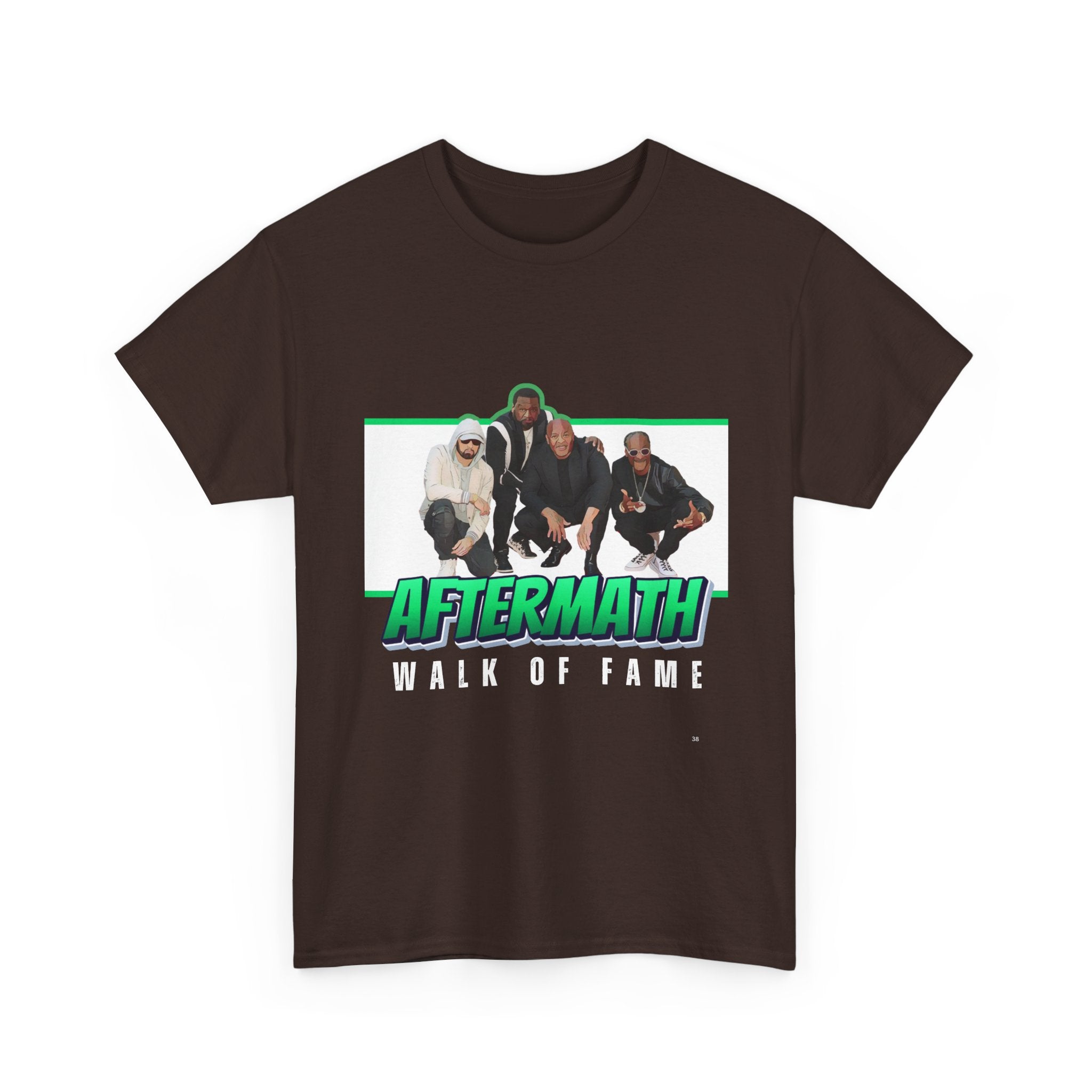 Em, Dre, Snoop, 50 - Unisex Heavy Cotton Tee - "Aftermath" Walk of Fame Graphic Tee