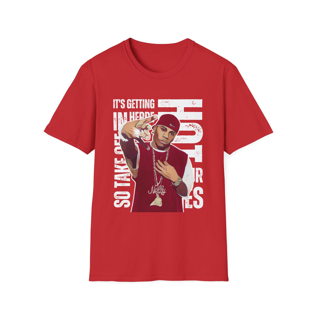 Nelly Hip-Hop Graphic T-Shirt – “It’s Getting Hot In Here” Rap Cartoon GraphicTee