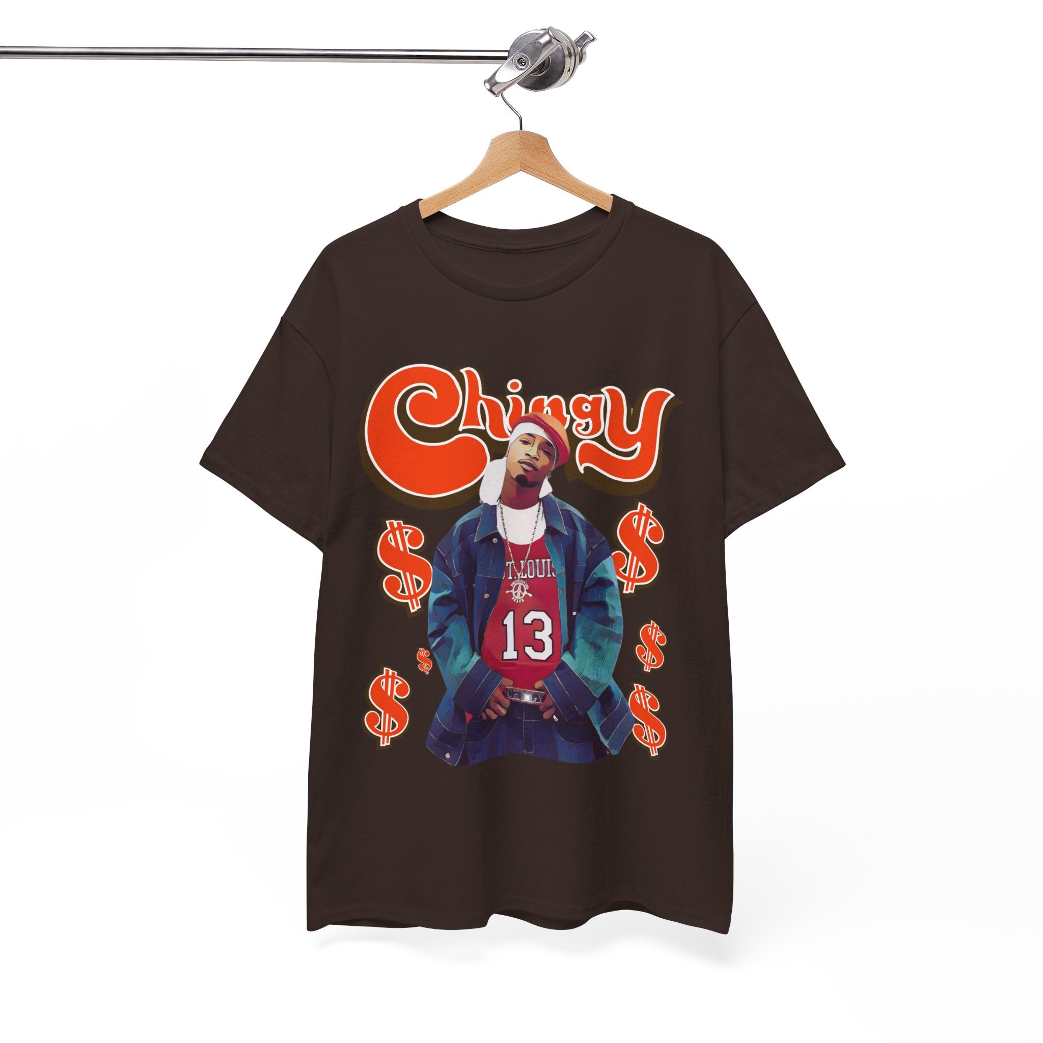 Chingy Retro Rap Tee — "Chingy" Graphic Shirt with Dollar Sign Motif