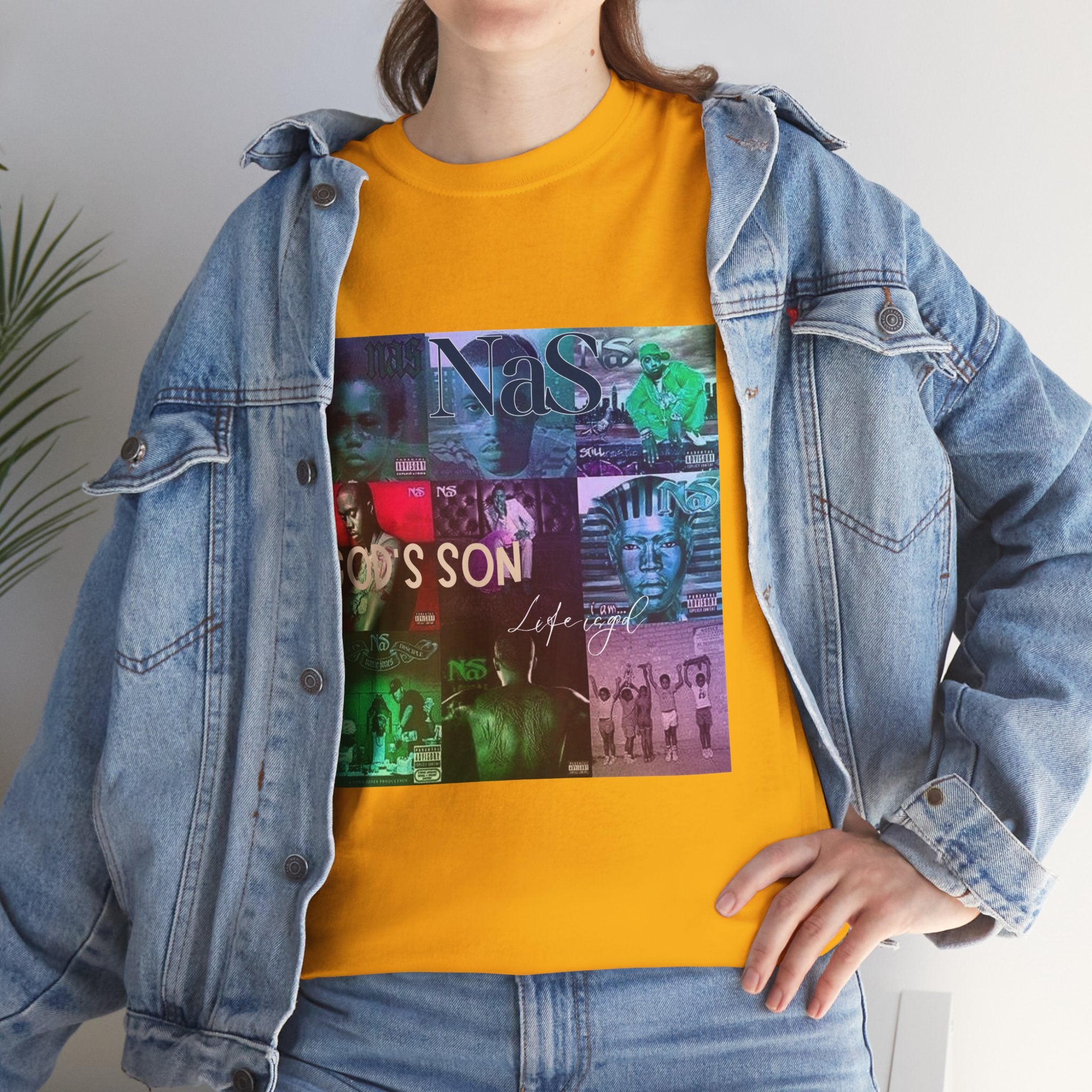 NAS Graphic Tee — Album Covers Retro Collage T-Shirt