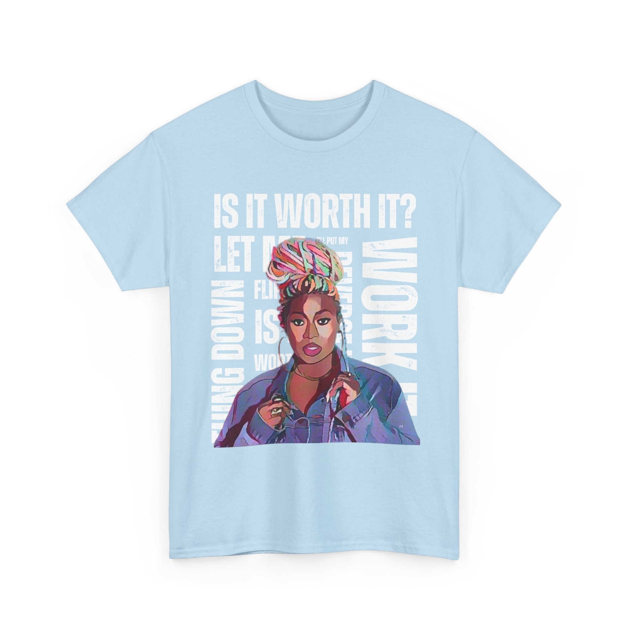 Missy Elliot Graphic Tee — “Is It Worth It? Let me Work It”