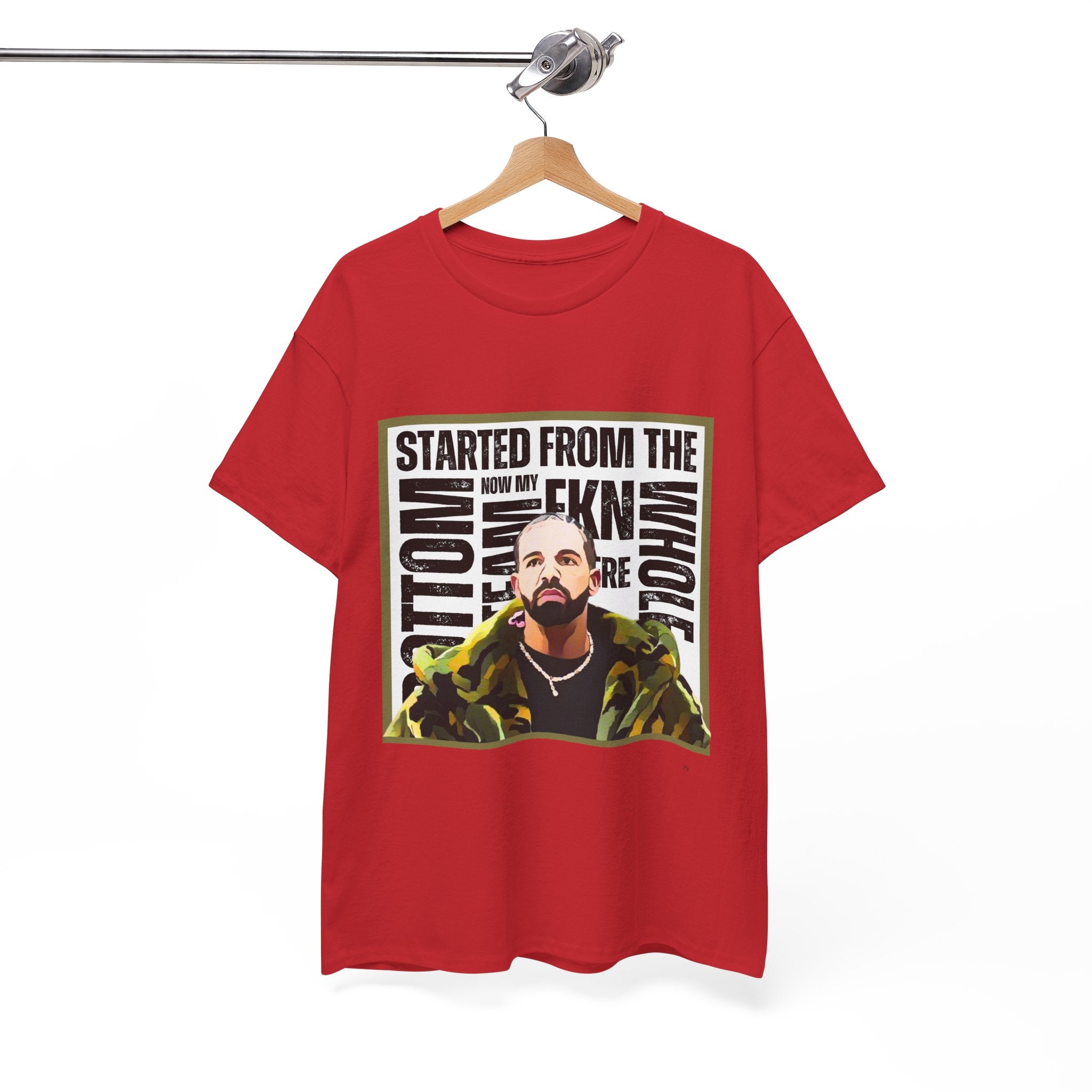 Drake "Started From The Bottom" Graphic Cartoon Tee