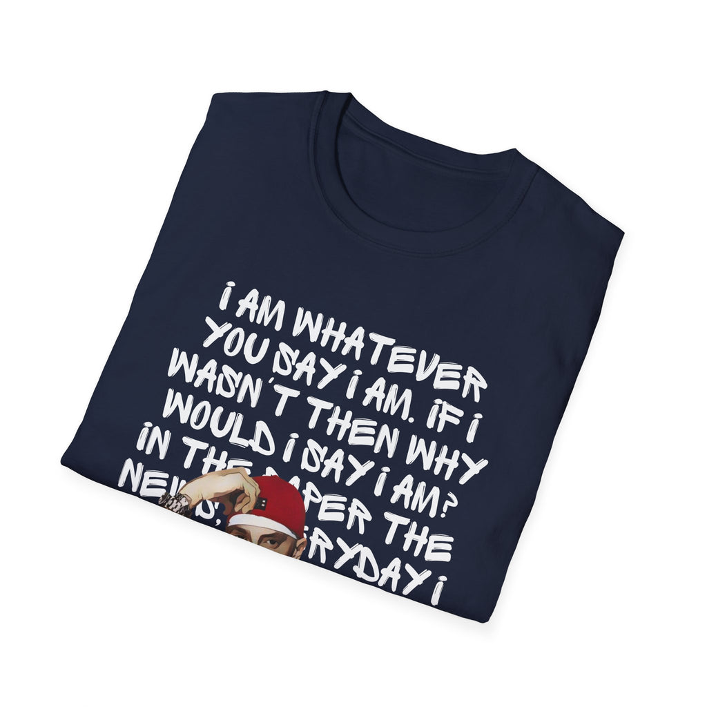 Em - Whatever You Say I Am — Bold Typographic Quote with Cartoon Graphic