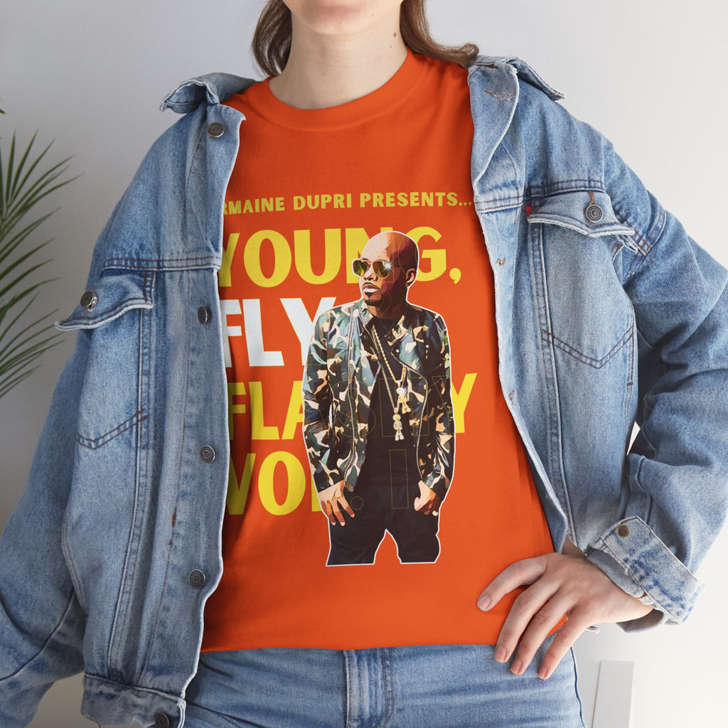 Jermaine Dupri T-Shirt — "Young, Fly Flashy" Album Cover Deisgn Tee