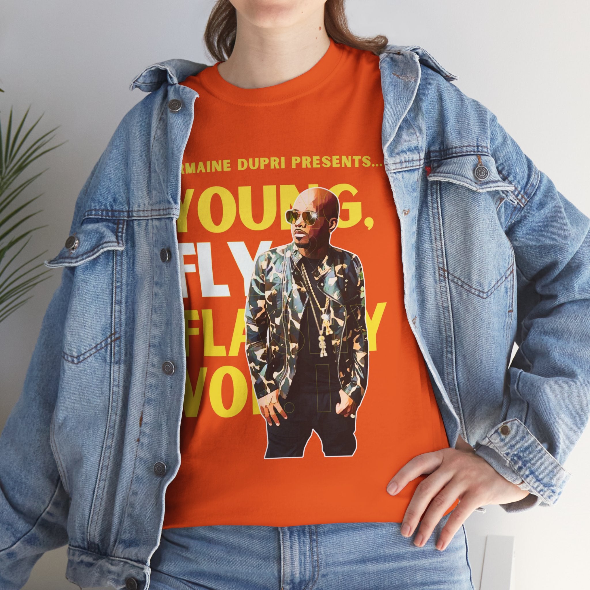 Jermaine Dupri T-Shirt — "Young, Fly Flashy" Album Cover Deisgn Tee