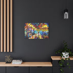 The Calm Storm - Original Colorful Canvas Print