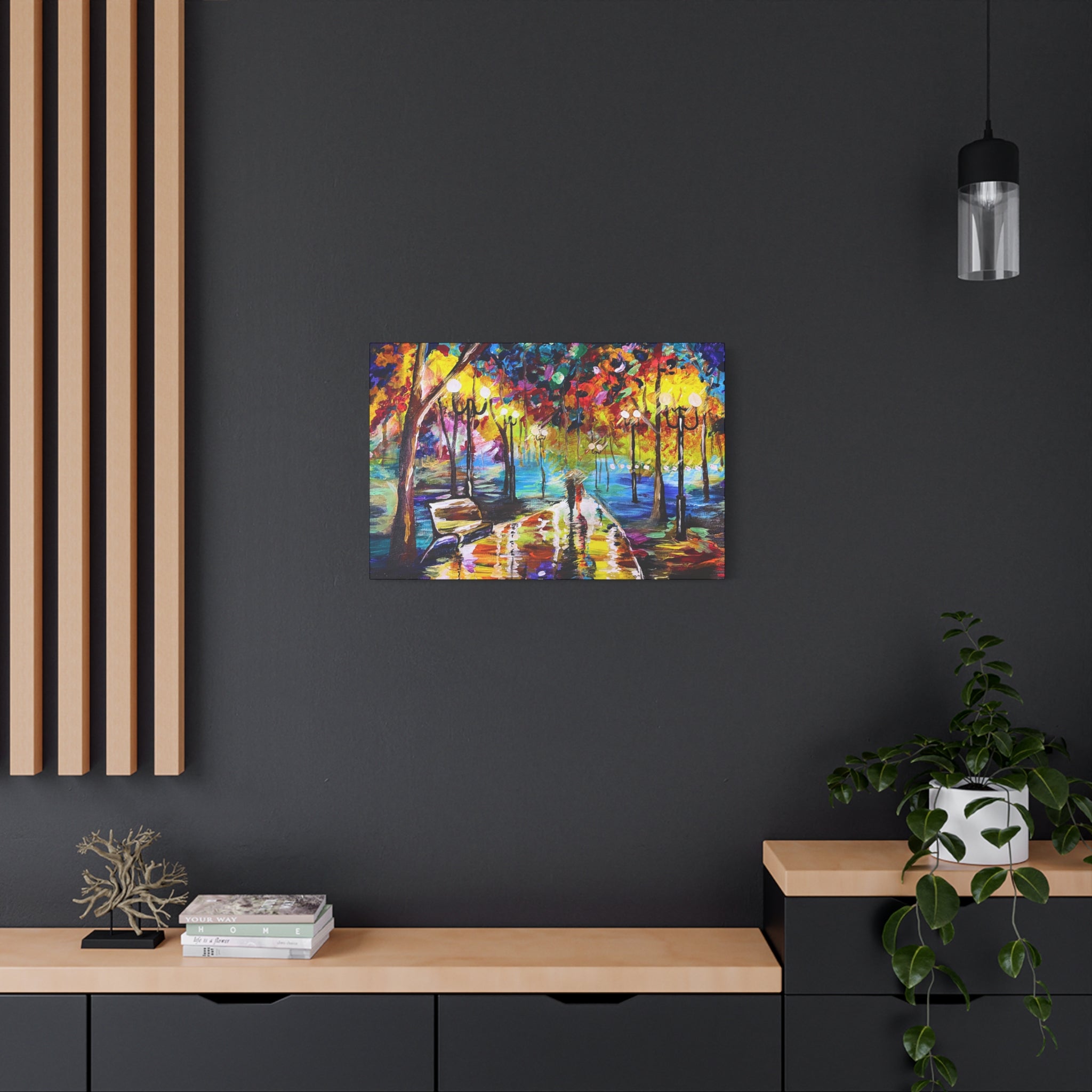 The Calm Storm - Original Colorful Canvas Print