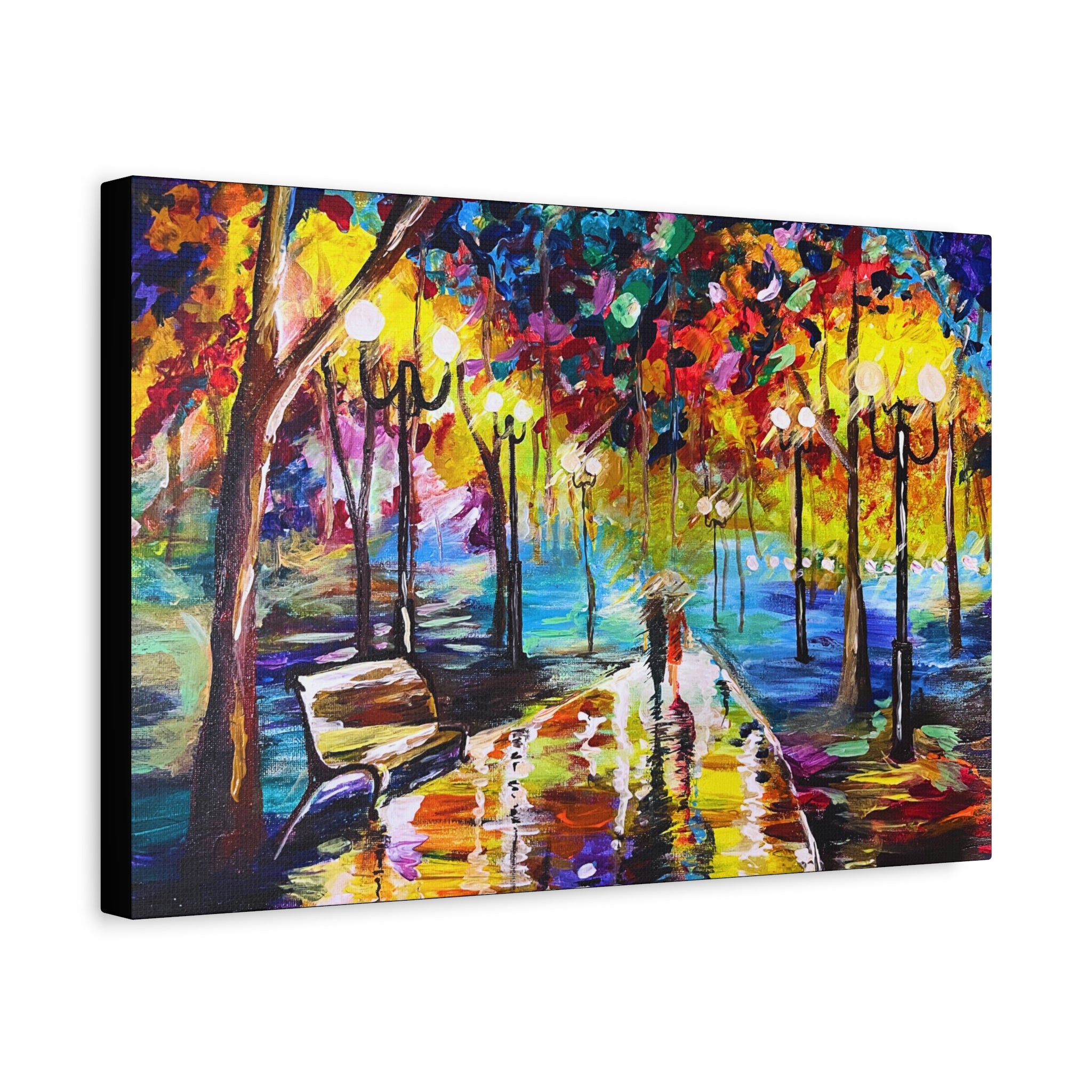 The Calm Storm - Original Colorful Canvas Print