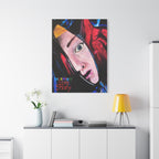 "The Death of Slim Shady" Album Cover Portrait with Acyrlic Paint Print (Stretched 1.25") Matte Canvas Print