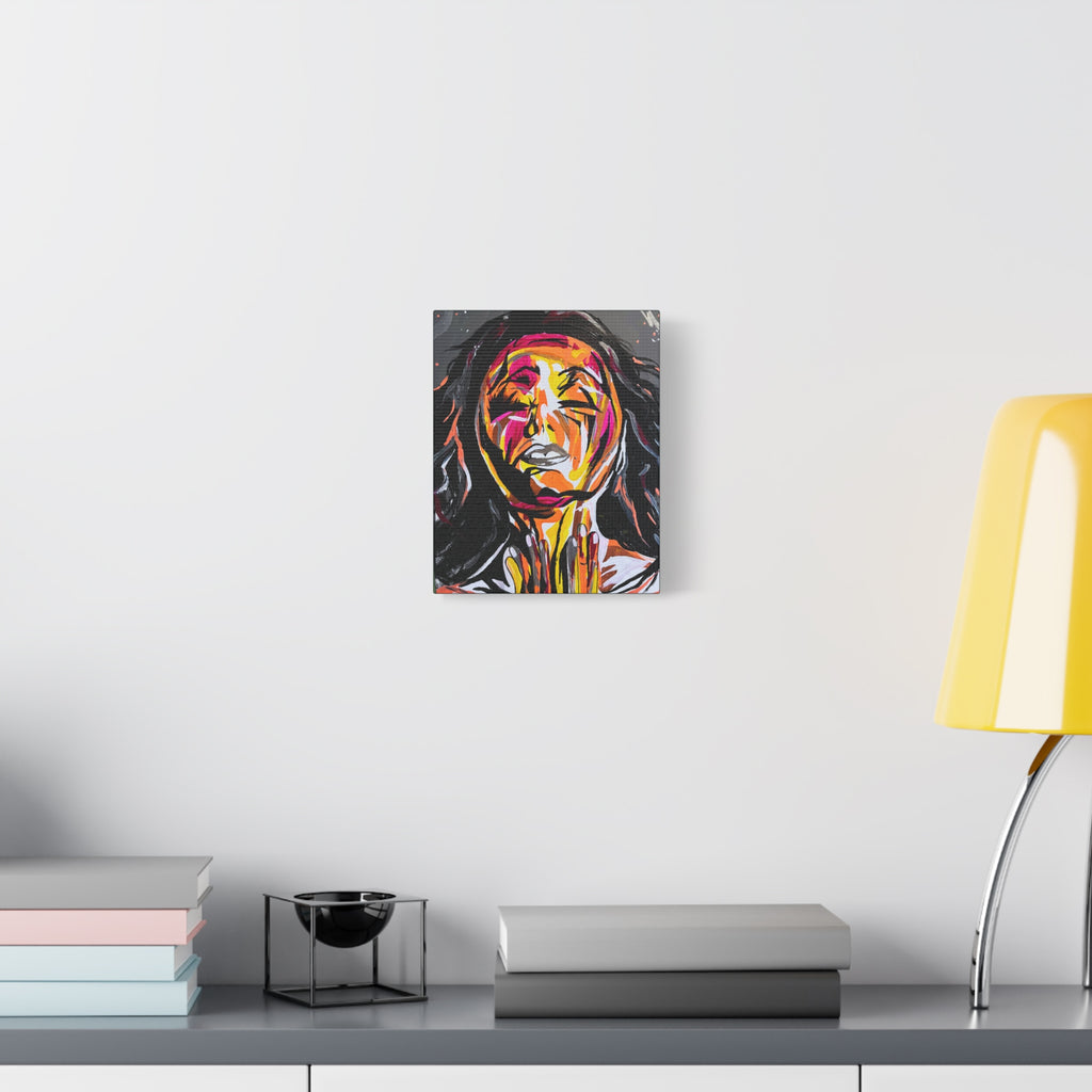 'Unbound' - Abstract Colorful Woman Portrait Canvas - Modern Expressionist Wall Art