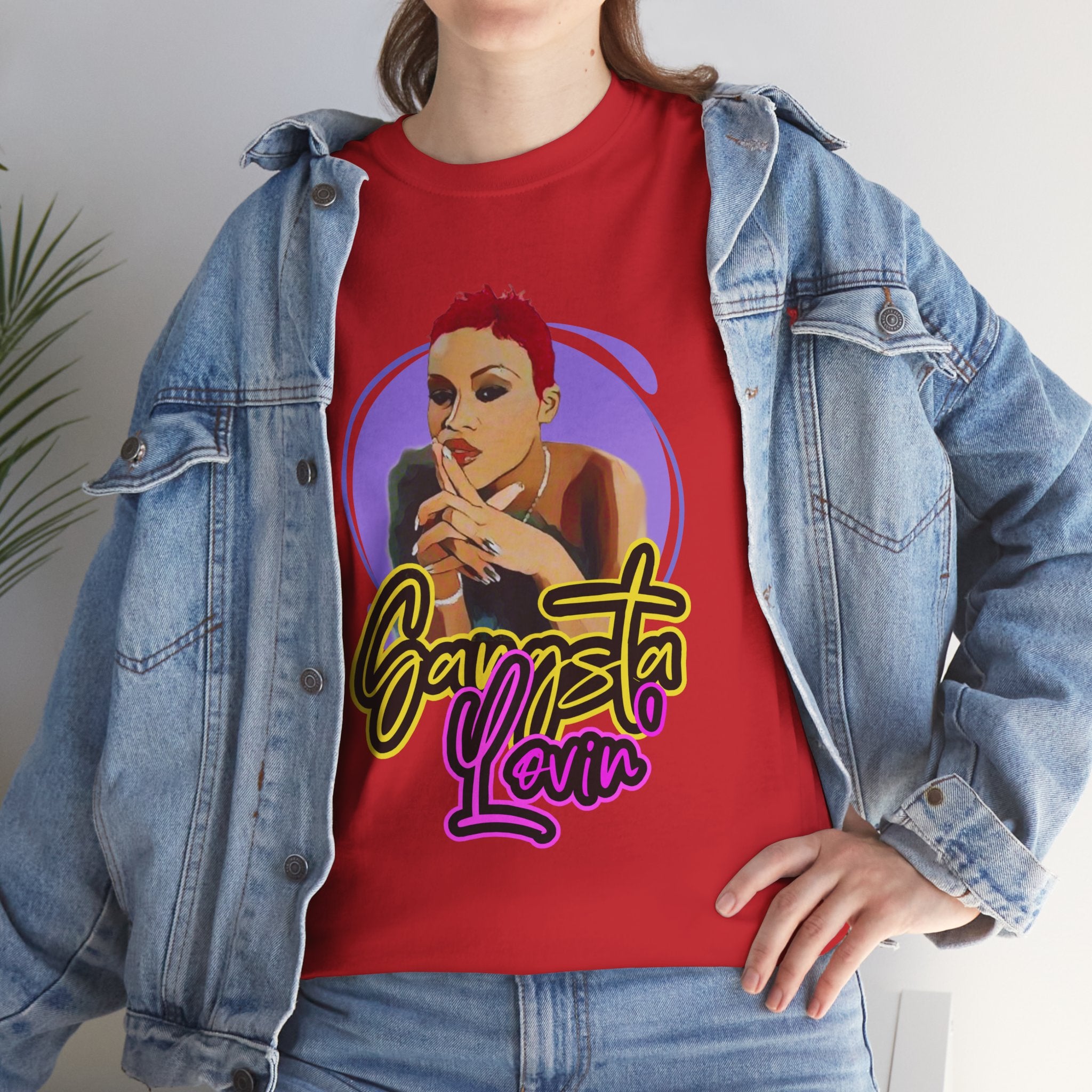 Eve T-Shirt — Gangsta Lovin' Graphic Cartoon Tee (Retro Rap Portrait)