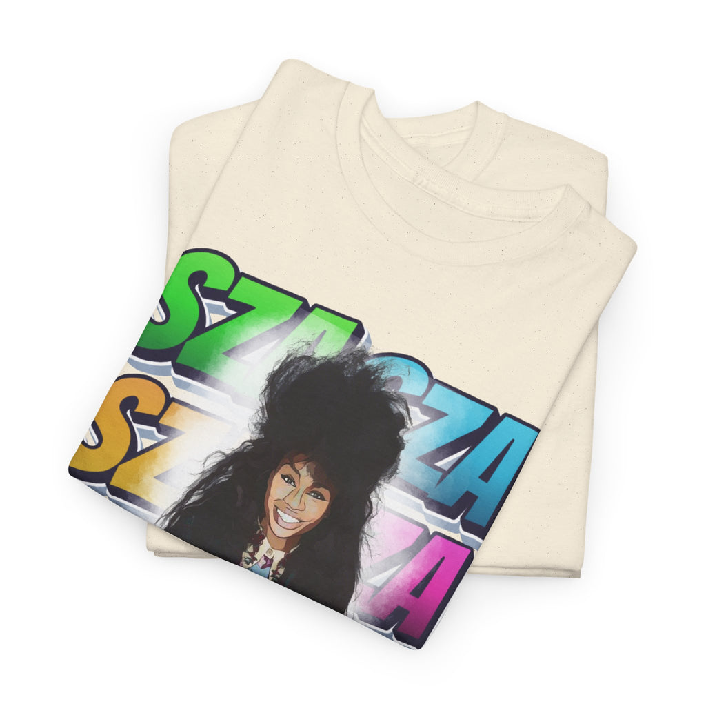 Sza Portrait Graphic Tee — Colorful Retro SZA Fan Shirt