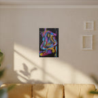 'Last Weekend' - Abstract Colorful Sensual Canvas Print — Matte Stretched Wall Art