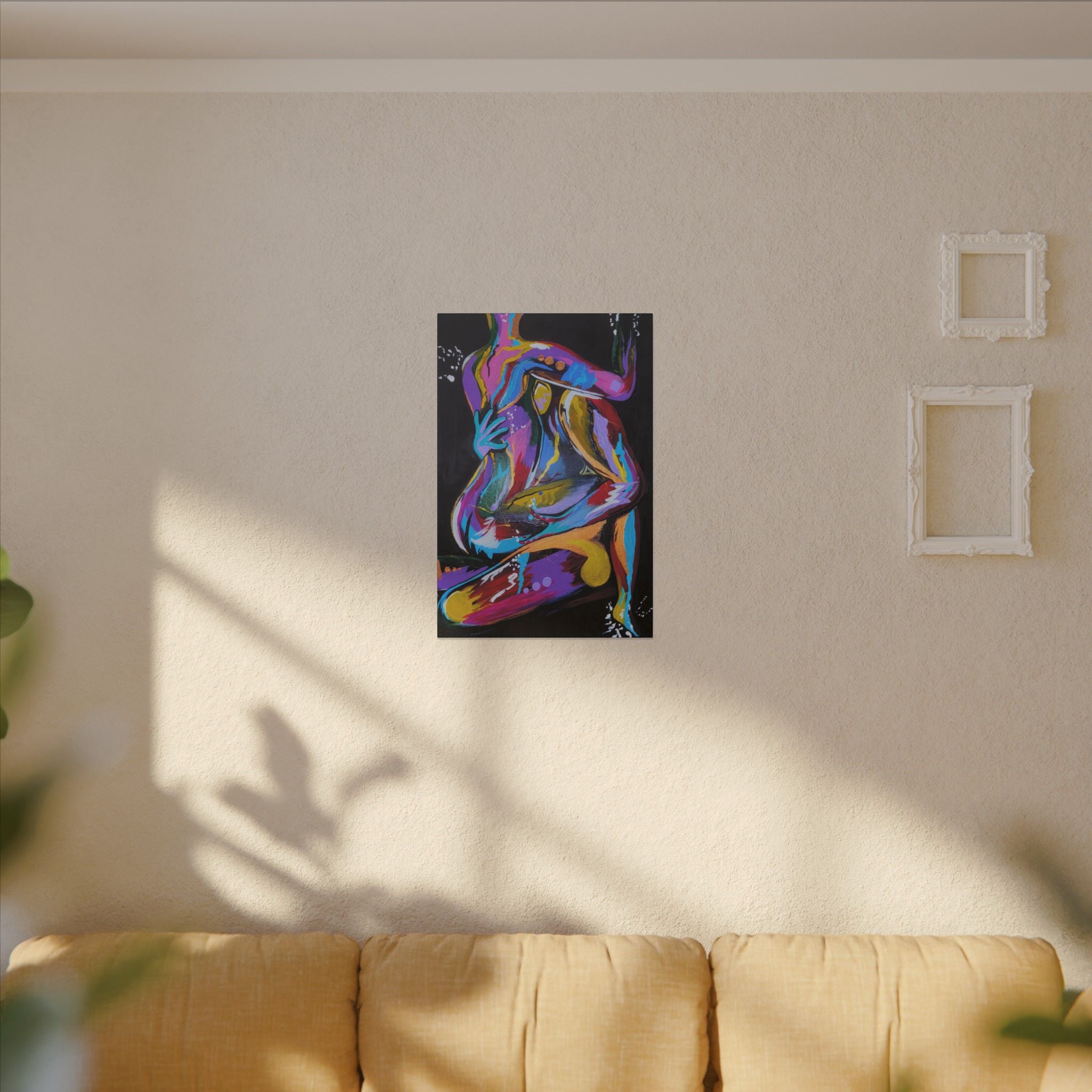 'Last Weekend' - Abstract Colorful Sensual Canvas Print — Matte Stretched Wall Art