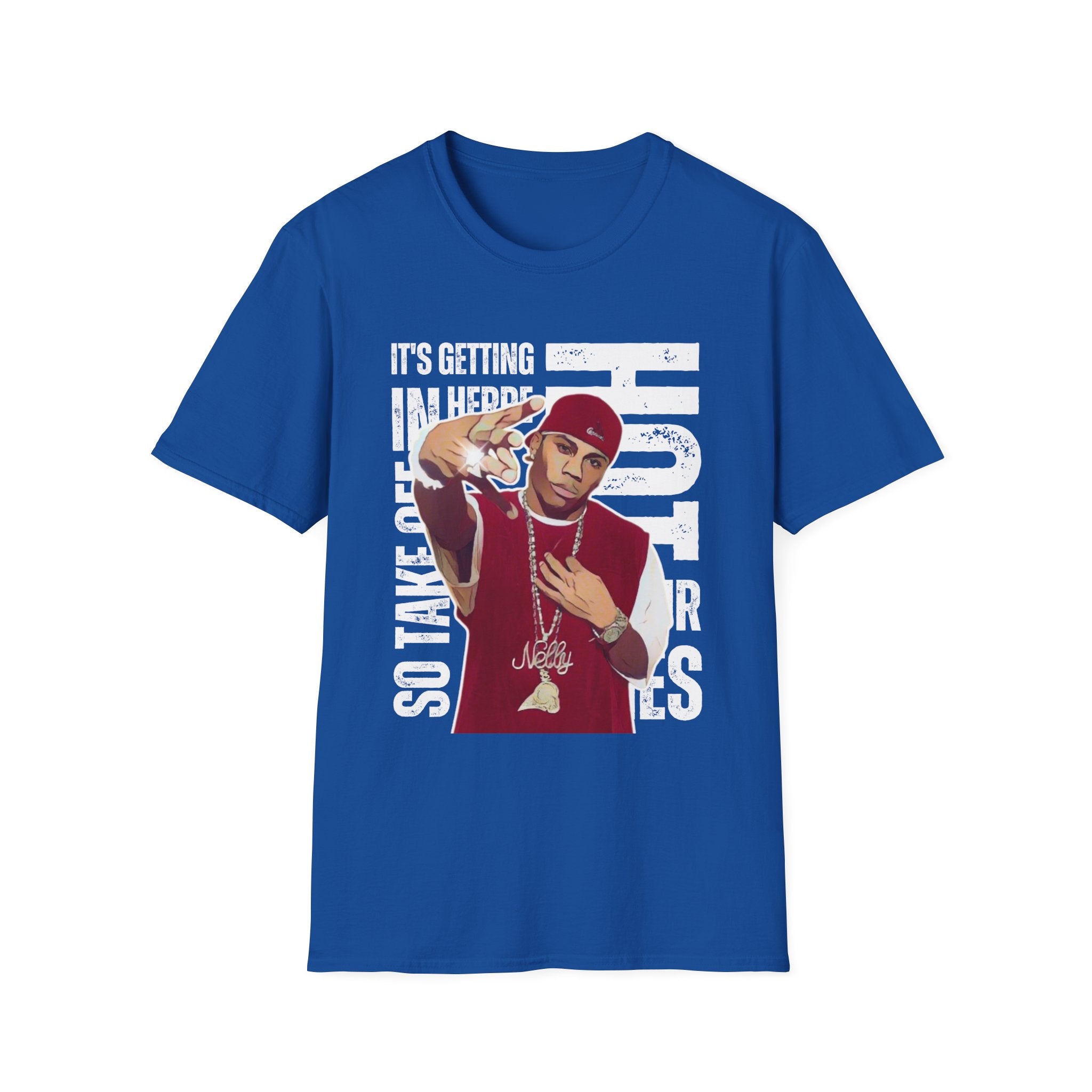 Nelly Hip-Hop Graphic T-Shirt – “It’s Getting Hot In Here” Rap Cartoon GraphicTee