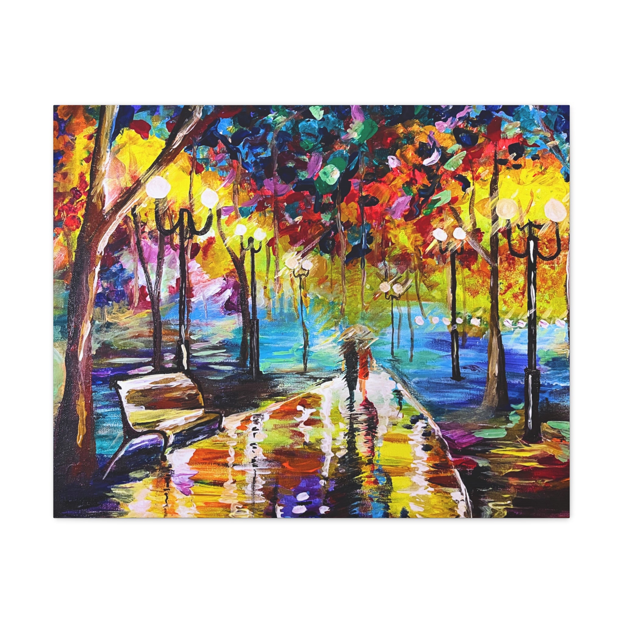 The Calm Storm - Original Colorful Canvas Print