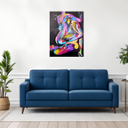 'Last Weekend' - Abstract Colorful Sensual Original Painting