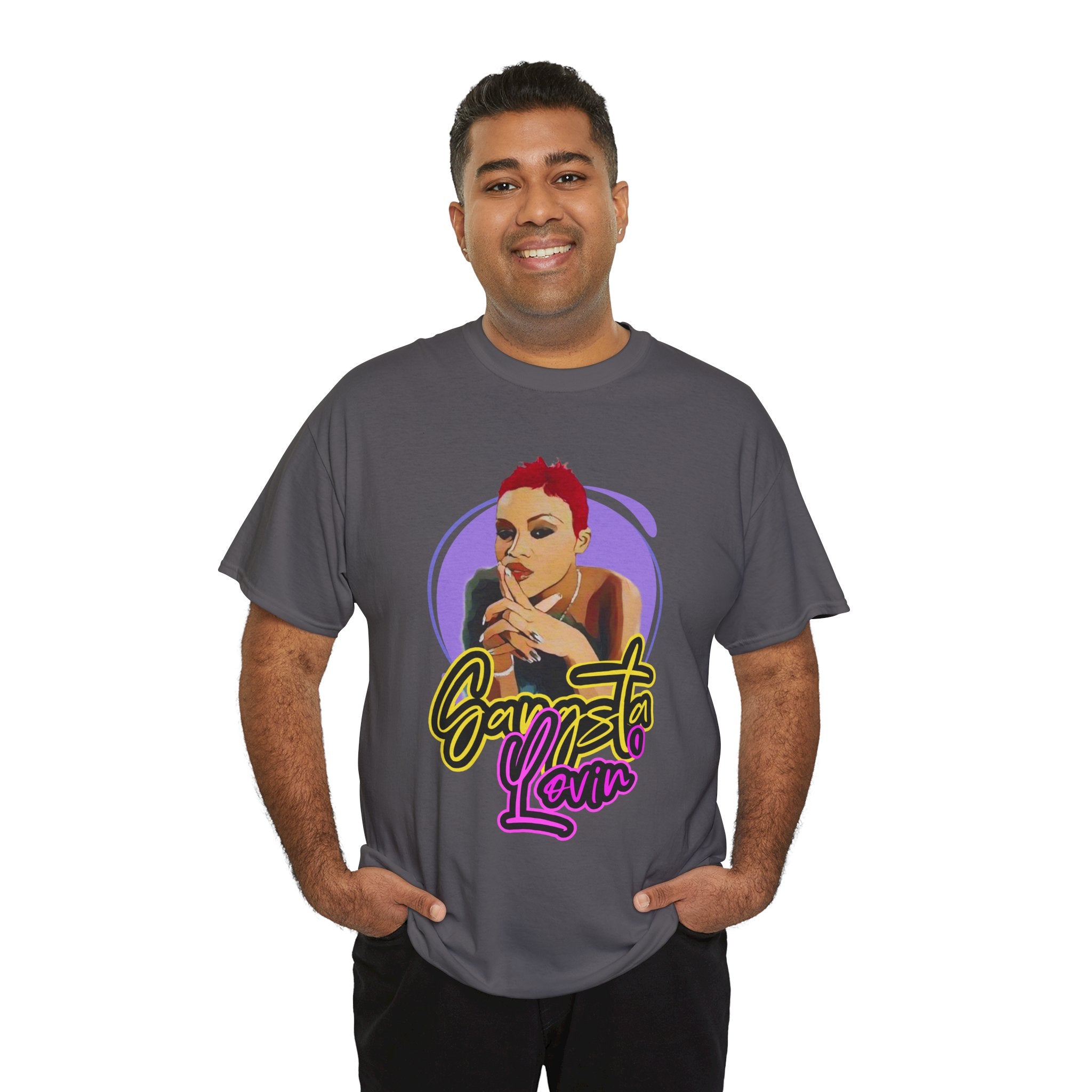 Eve T-Shirt — Gangsta Lovin' Graphic Cartoon Tee (Retro Rap Portrait)