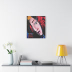 "The Death of Slim Shady" Album Cover Portrait with Acyrlic Paint Print (Stretched 1.25") Matte Canvas Print