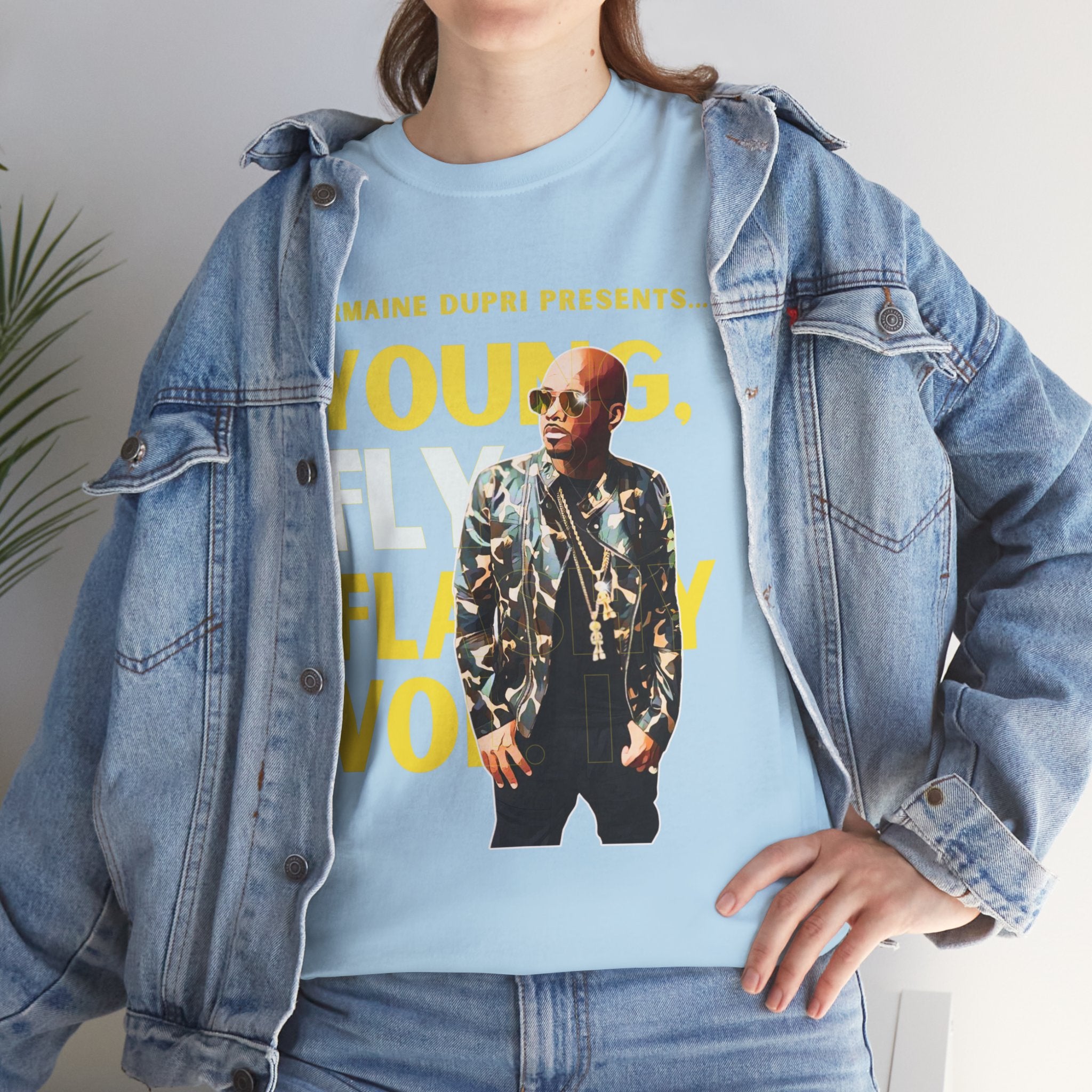 Jermaine Dupri T-Shirt — "Young, Fly Flashy" Album Cover Deisgn Tee