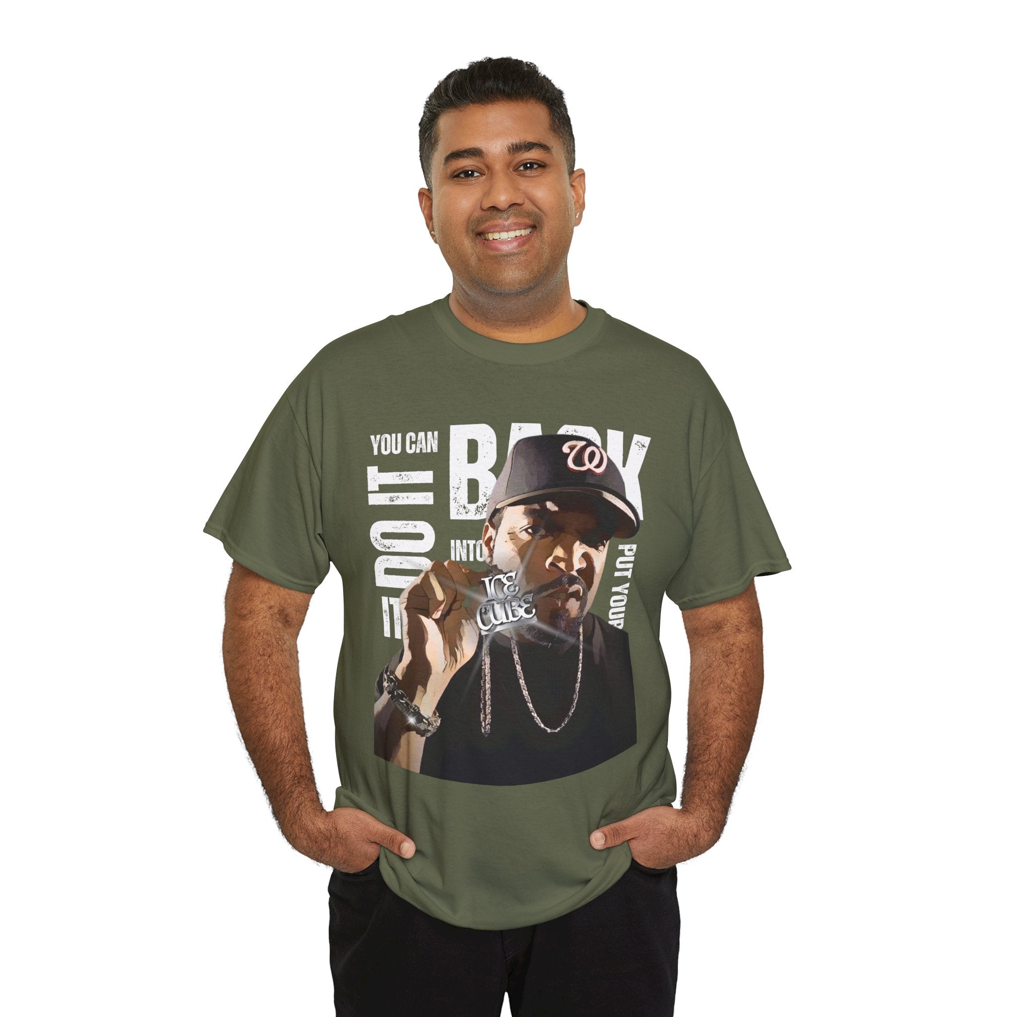 Ice Graphic Tee — "You Can Do It, Put Your Back Into It" Streetwear