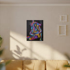 'Last Weekend' - Abstract Colorful Sensual Canvas Print — Matte Stretched Wall Art