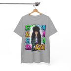 Sza Portrait Graphic Tee — Colorful Retro SZA Fan Shirt