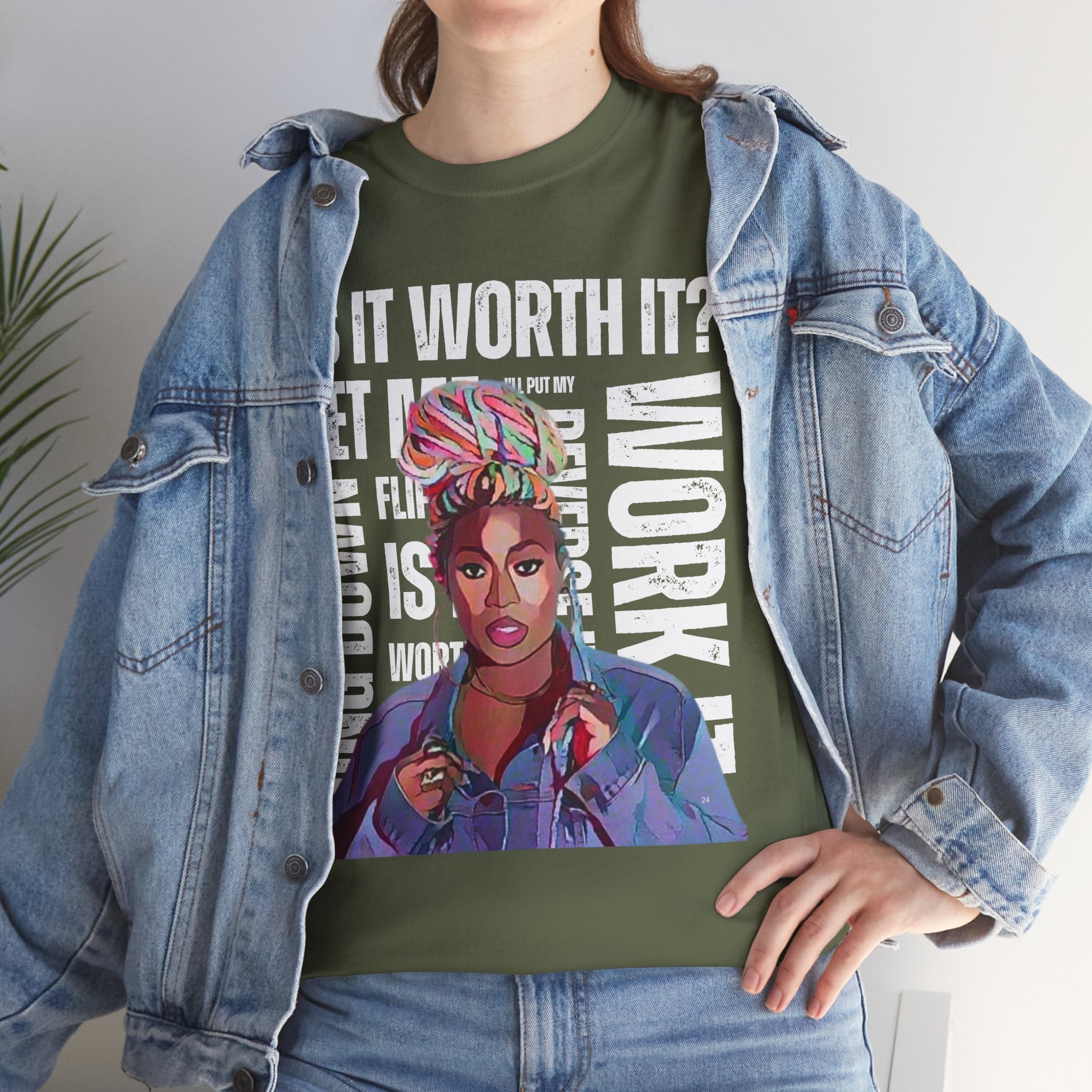 Missy Elliot Graphic Tee — “Is It Worth It? Let me Work It”