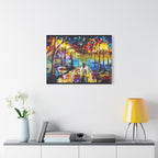 The Calm Storm - Original Colorful Canvas Print