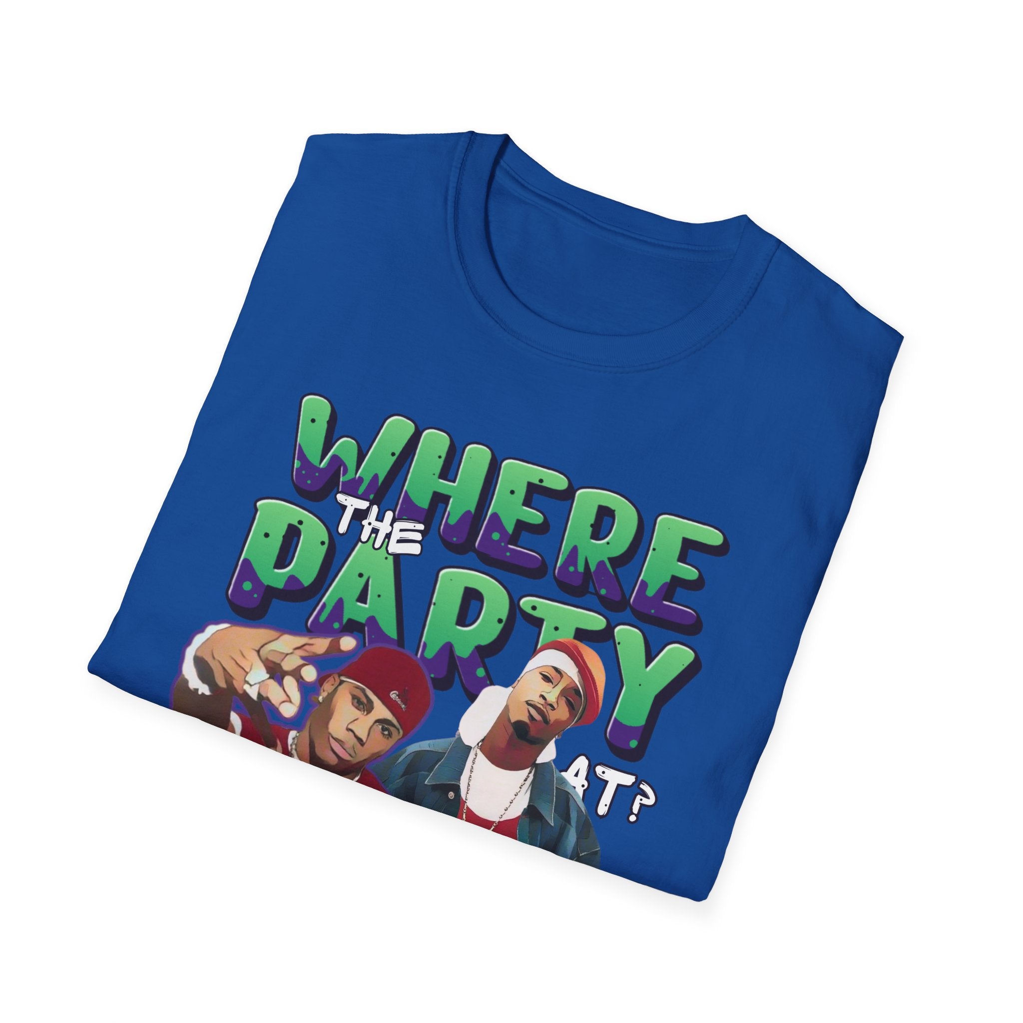 Nelly & Ja Rule Graphic T-Shirt — "Where The Party At?" Retro Hip-Hop Tee