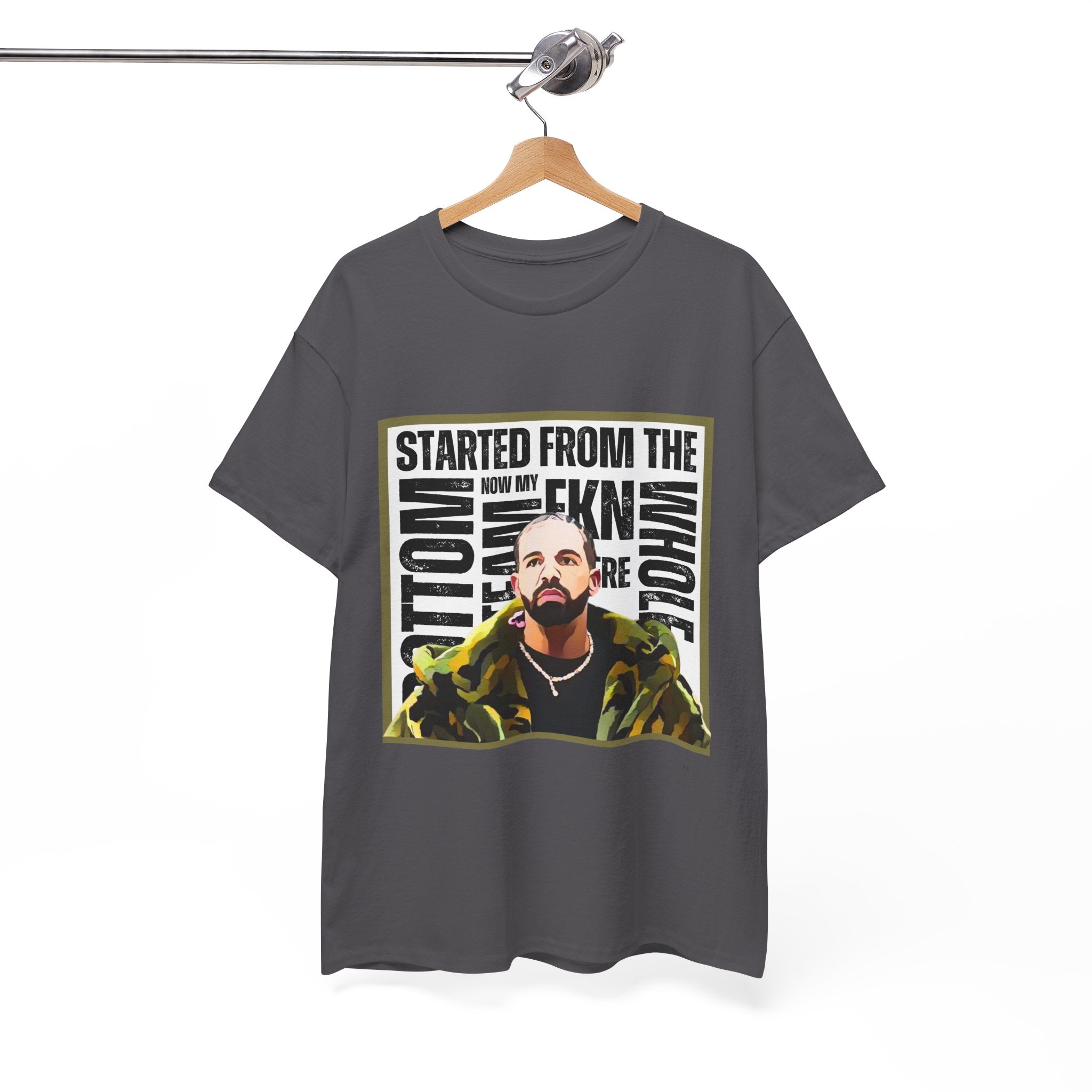 Drake "Started From The Bottom" Graphic Cartoon Tee