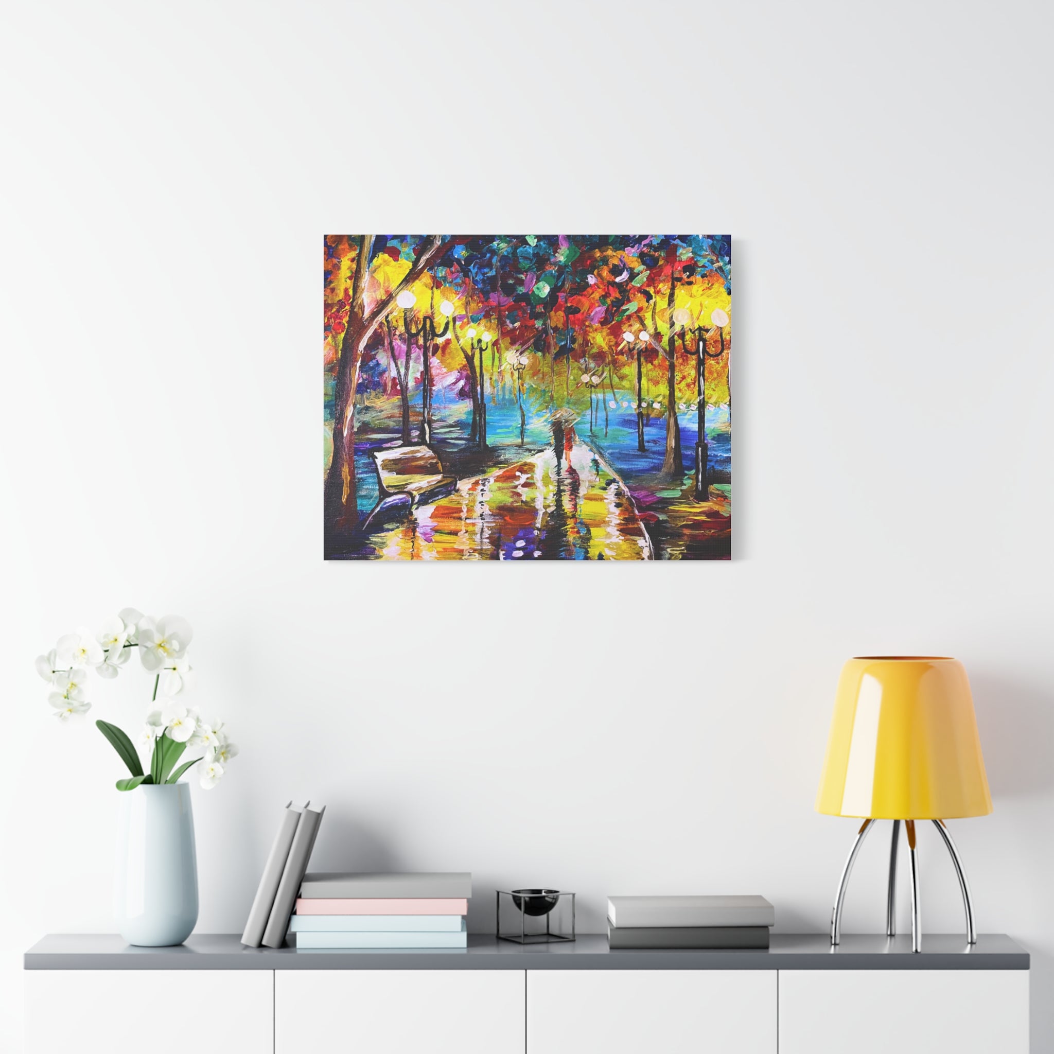The Calm Storm - Original Colorful Canvas Print