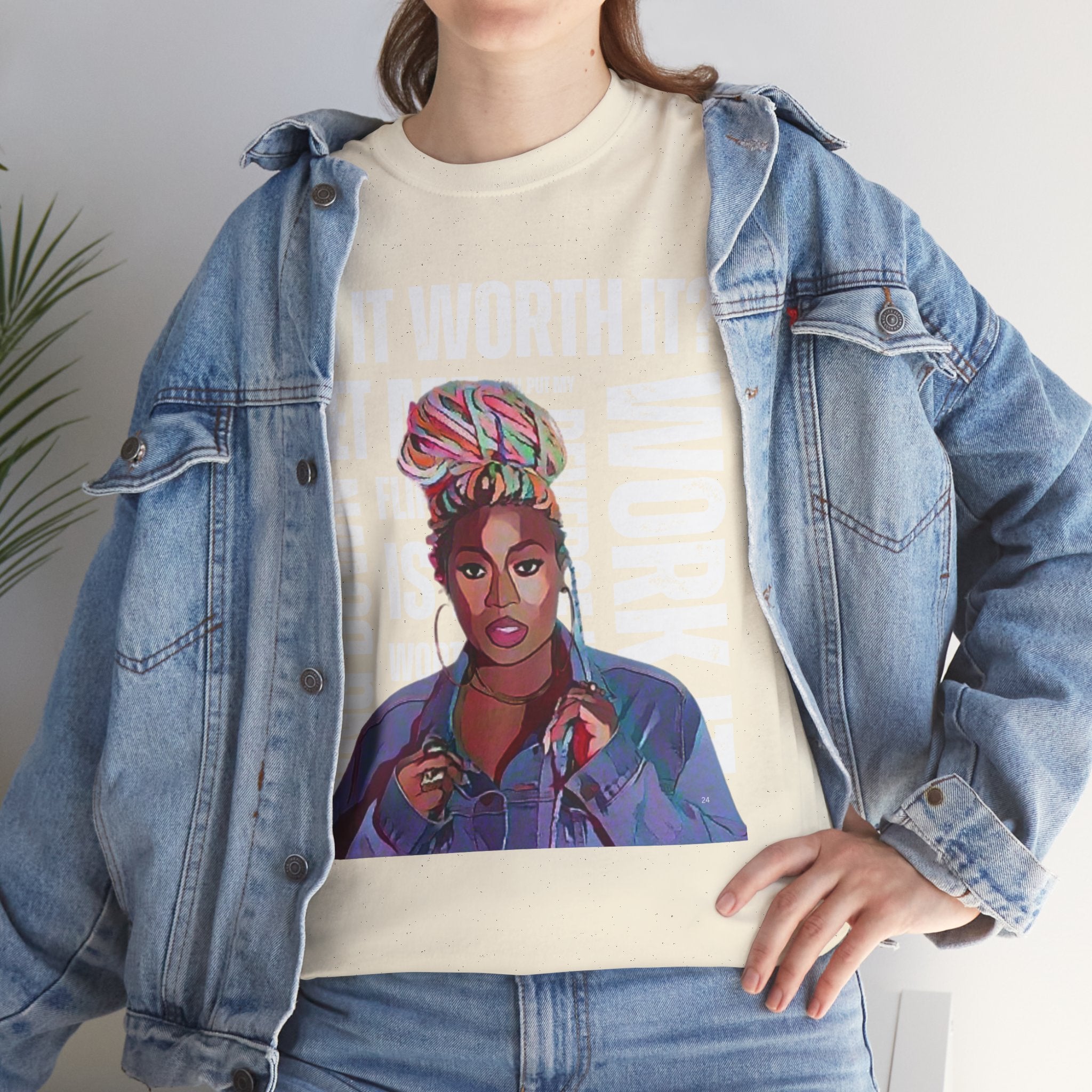 Missy Elliot Graphic Tee — “Is It Worth It? Let me Work It”