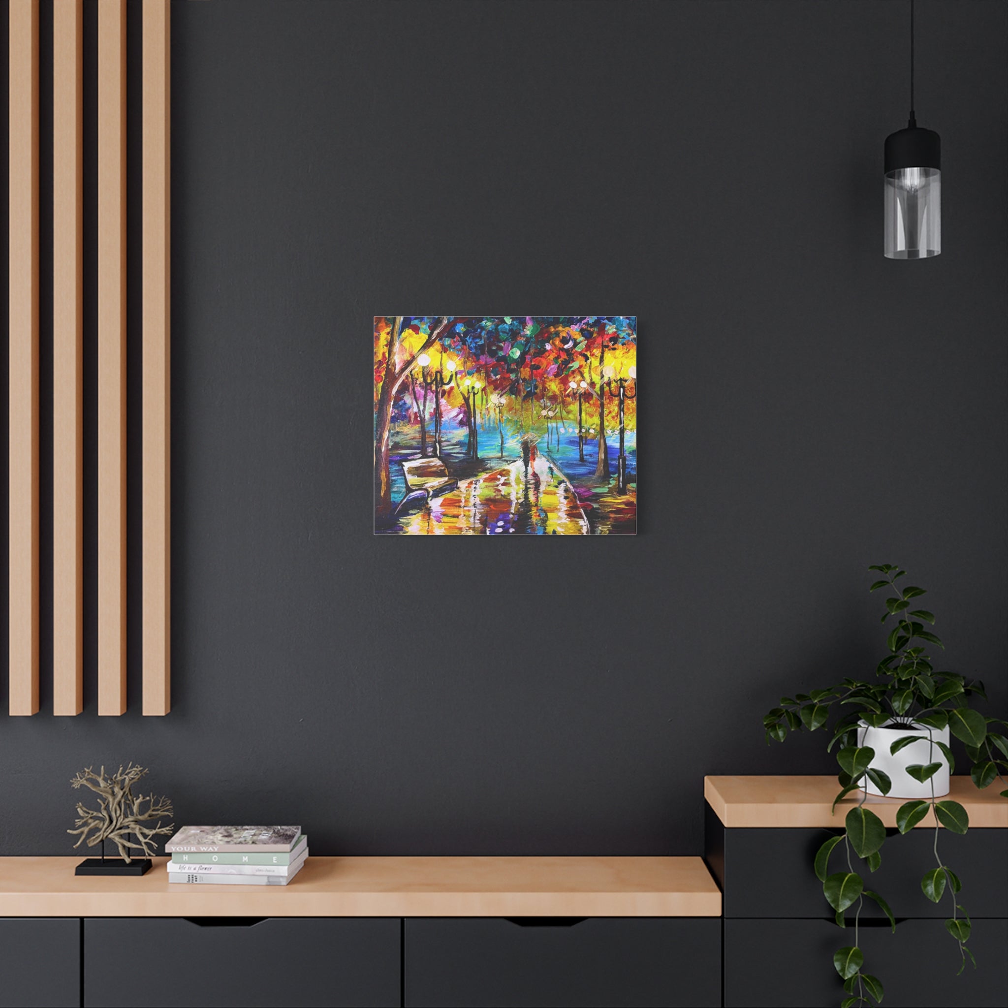 The Calm Storm - Original Colorful Canvas Print