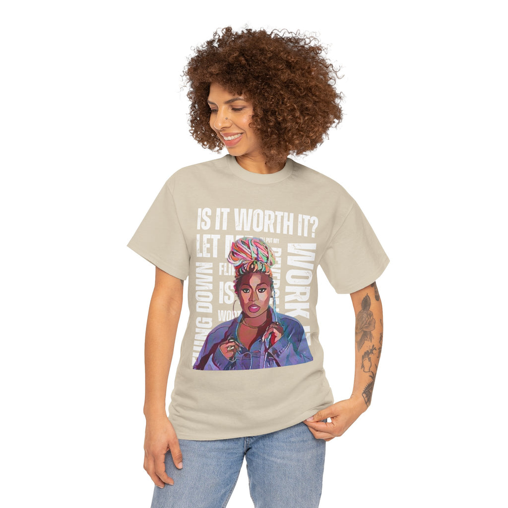 Missy Elliot Graphic Tee — “Is It Worth It? Let me Work It”