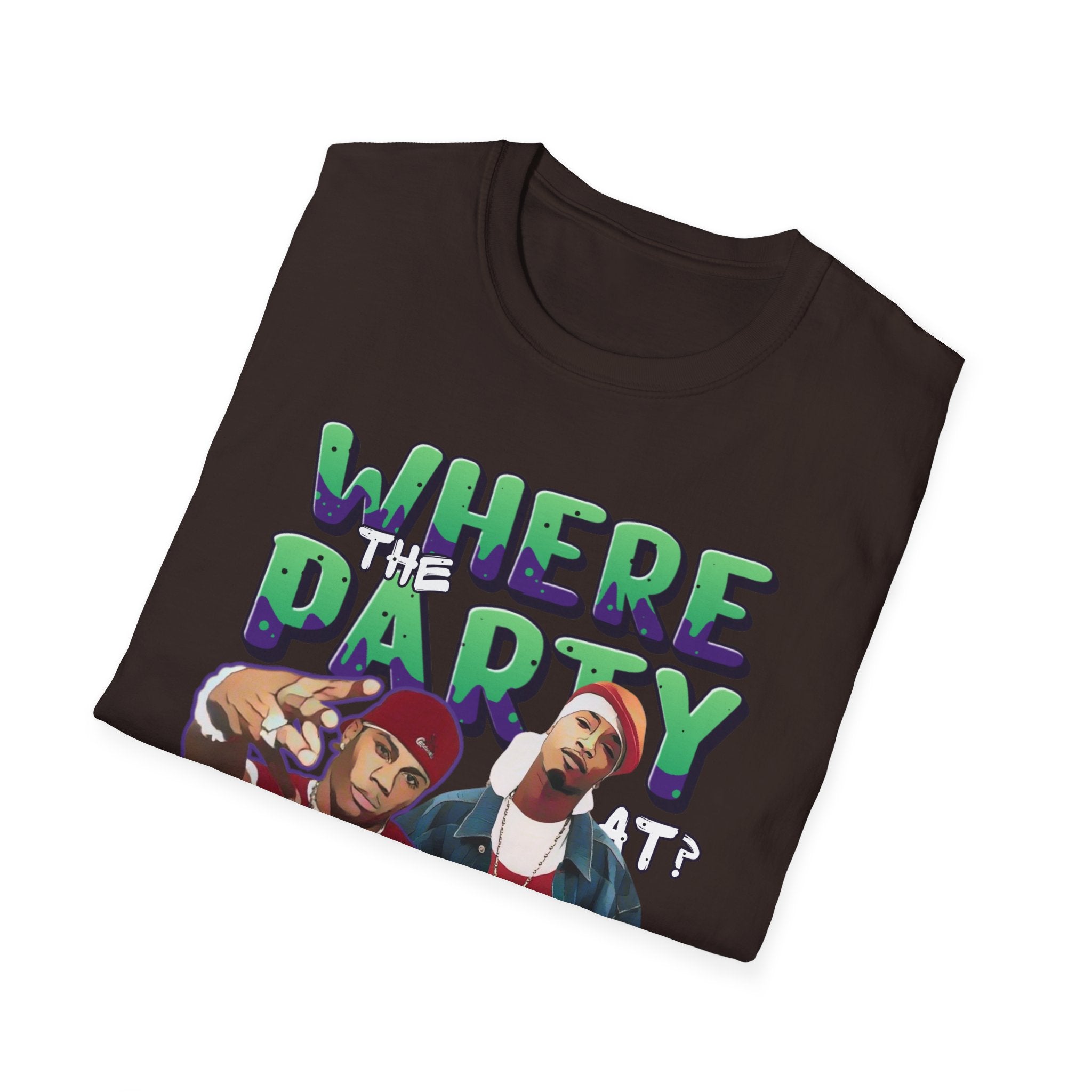 Nelly & Ja Rule Graphic T-Shirt — "Where The Party At?" Retro Hip-Hop Tee