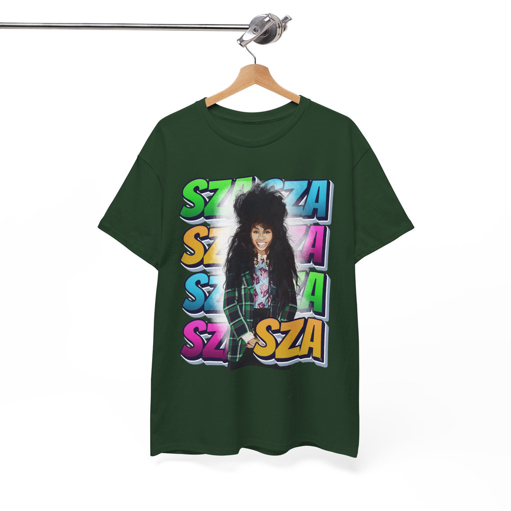 Sza Portrait Graphic Tee — Colorful Retro SZA Fan Shirt