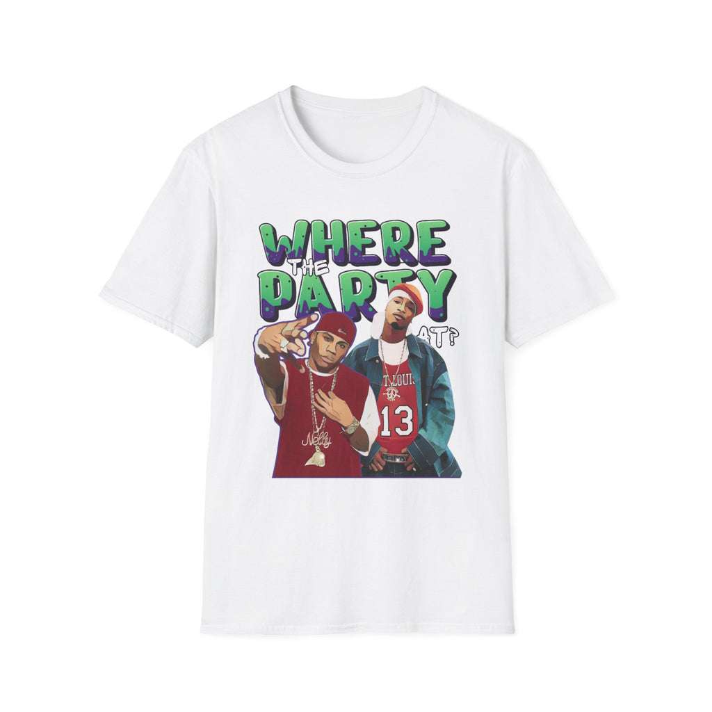 Nelly & Ja Rule Graphic T-Shirt — "Where The Party At?" Retro Hip-Hop Tee