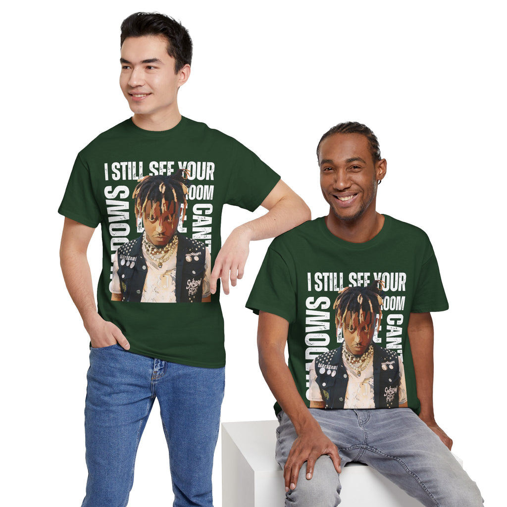 Juice WRLD Cartoon Design Tee — "I Still See Your Shadows in my Room" Graphic Shirt