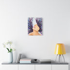 'Wild' - Surreal Woman with Flowing Hair Matte Canvas Wall Art