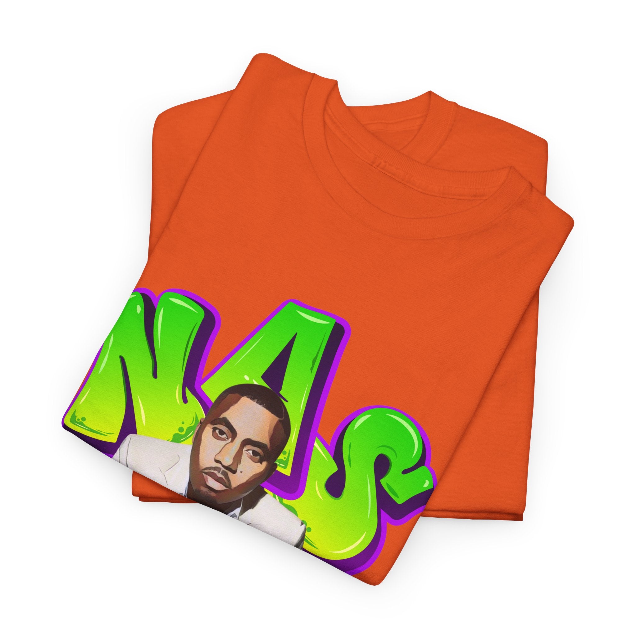 Nas Graphic Tee — Retro Graffiti Hip-Hop Tribute Shirt - Lifes a B*